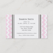 シェブロンのピンクの灰色のレトロのお母さんのテレホンカード コーリングカード (裏面)