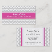 シェブロンのピンクの灰色のレトロのお母さんのテレホンカード コーリングカード (正面/裏面)