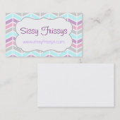 シェブロンのヘリンボンパステル調の名刺 名刺 (正面/裏面)