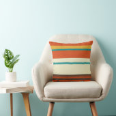 シェブロンのレトロのカラフルな縞模様 クッション (椅子)