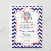 シェブロンの休みなくブライダルシャワーの招待状 招待状 (正面)