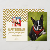 シェブロンの休日 |ホリデーカード シーズンカード (正面/裏面)