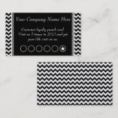 シェブロンの割引昇進のパンチカード ロイヤリティカード (正面/裏面)