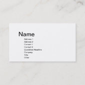 シェブロンの名刺 名刺 (裏面)