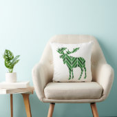 シェブロンの緑のアメリカヘラジカ クッション (椅子)