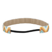 シェブロンの背景パターン アスレチックヘッドバンド (裏面)