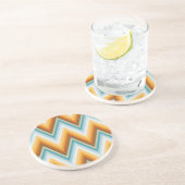 シェブロンの背景パターン コースター (側面)