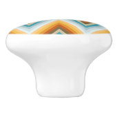 シェブロンの背景パターン セラミックノブ (側面)