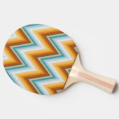 シェブロンの背景パターン 卓球ラケット (横)