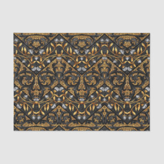 シェブロンの花のペイズリーの線条細工のジグザグ形の花 薄葉紙