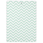 シェブロンの軽く真新しいジグザグ形のパーソナライズなモノグラム クリップボード (裏面)