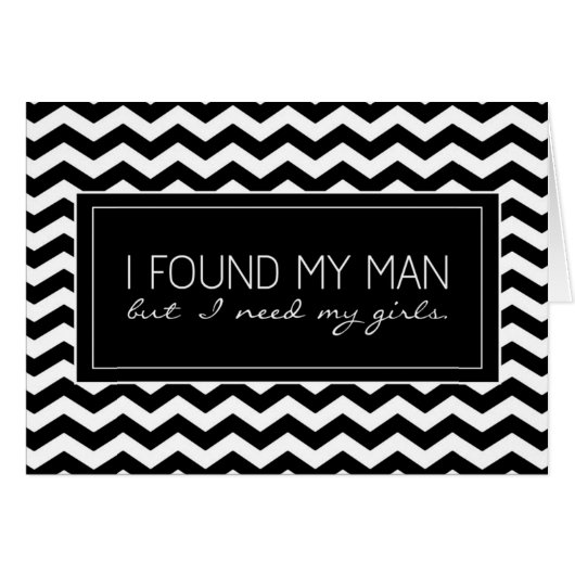 シェブロンの黒い及び白人のストライプな後輩の新婦付添人 (正面横)