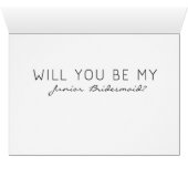 シェブロンの黒い及び白人のストライプな後輩の新婦付添人 (内部横(下))