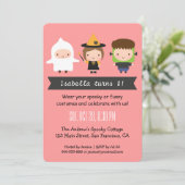 シェブロンはハロウィンのバースデーパーティ招待状をからかいます 招待状 (スタンド正面)