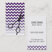 シェブロンは理容師または美容師の名刺をせん断します 名刺 (正面/裏面)