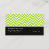 シェブロンは縞で飾ります 名刺 (裏面)