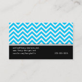 シェブロンは縞で飾ります 名刺 (裏面)