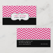 シェブロンは縞で飾ります 名刺 (正面/裏面)