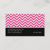 シェブロンは縞で飾ります 名刺 (裏面)