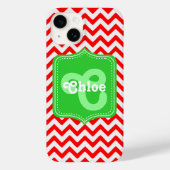 シェブロンカスタムモノグラムクロエ Case-Mate iPhoneケース (裏面)