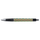 シェブロンカラフルジグザグパターンフェイクグリッターの外観 ボールペン (正面)