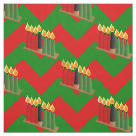 シェブロンクワンザクリスマスクリスマスファブリック ファブリック