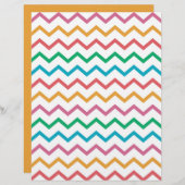 シェブロンジグザグパターンスクラップブック紙 (正面/裏面)