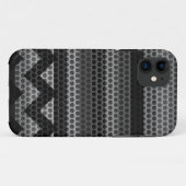 シェブロンステンレス鋼穴金属2 Case-Mate iPhoneケース (裏面(横))