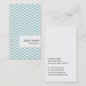 シェブロンストライプズ獣医ビジネスカード 名刺 (正面/裏面)