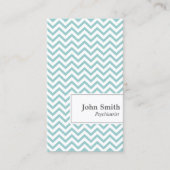 シェブロンストライプ精神科医名刺 名刺 (正面)