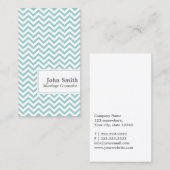 シェブロンストライプ結婚相談名刺 名刺 (正面/裏面)