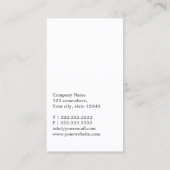 シェブロンストライプ結婚相談名刺 名刺 (裏面)