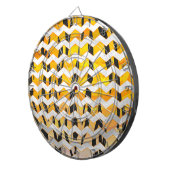 シェブロンタイガーブラックアンドオレンジプリント ダーツボード (正面右)