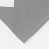 シェブロンティール（緑がかった色）グレー毛布 フリースブランケット (角)