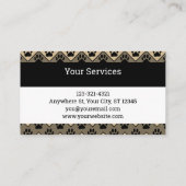 シェブロンドッグウォーカートリマー名刺 名刺 (裏面)