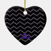 シェブロンパステルパープルハートネロセラミックオーナメント セラミックオーナメント (裏面)