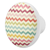 シェブロンパターン4 セラミックノブ (右)