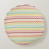 シェブロンパターン4 ラウンドクッション (裏面)