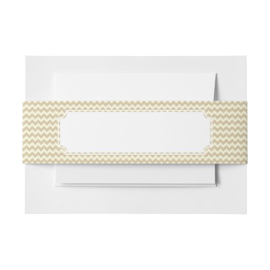 シェブロンパターン 招待状ベリーバンド (正面例)