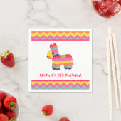 シェブロンピナタメキシカンフィエスタキッズパーティーナプキン スタンダードカクテルナプキン (インサイチュ)