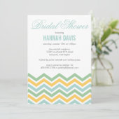 シェブロンブライダルシャワーの招待 招待状 (スタンド正面)