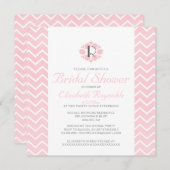シェブロンブライダルシャワー招待状 招待状 (正面/裏面)
