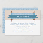 シェブロンブルース バー・ミッツヴァ 招待状 (正面/裏面)