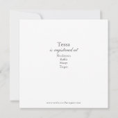 シェブロンベビーシャワー招待状 招待状 (裏面)