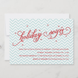 シェブロンホリデーソイラエクリスマスパーティー招待状 招待状