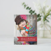 シェブロンホリデーフォトカード シーズンカード (スタンド正面)