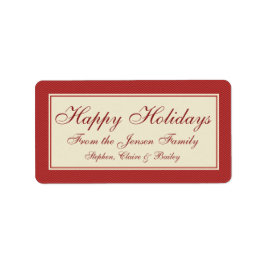 シェブロンモダンクリスマスホリデーギフトラベルまたはラベル ラベル