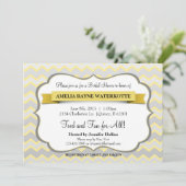 シェブロンモダンブライダルシャワー招待状 招待状 (スタンド正面)