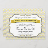 シェブロンモダンブライダルシャワー招待状 招待状 (正面/裏面)