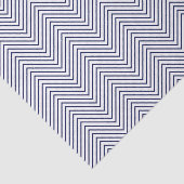 シェブロンラインティッシュペーパー-ネイビーブルーオンホワイト 薄葉紙 (詳細)